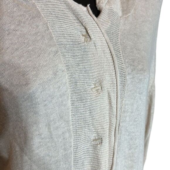 Johnny was Pete & Greta long sleeve hooded knit midi dress button front lg - Picture 3 of 6